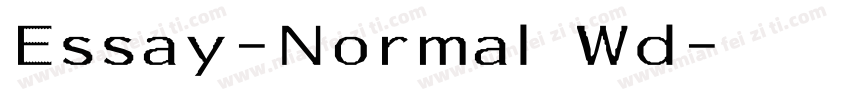 Essay-Normal Wd字体转换